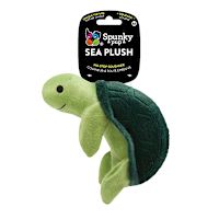 Spunky Pup Sea Plush Turtle Dog Toy Medium