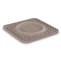 Messy Mutts - Silicone Interactive Lick Bowl Mat Slow Feeder for Dogs Grey