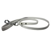 Angel Classic Alpine Plain Leather Dog Leashes Ivory White 72" x 3/4"