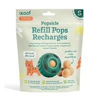 Woof Pet Dog Refill Pop Treat for Pupsicle Toy - Peanut Butter & Beef  S