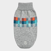 Go Fresh (GF) Pet Winter Sailor Dog Sweater Grey Mix M