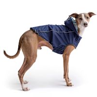 Go Fresh (GF) Pet Reversible Elastofit Dog Raincoat Navy Blue XL 21"