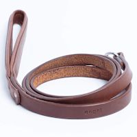 Angel Dallas Leather Dog Leashes Brown 48" x 3/4"