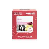 Red Dog Blue Kat Raw Dog Food - Bison & Veggies Foundations 1 lb