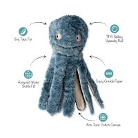 Long Time No Sea Octopus Plush Dog Toy