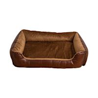 Luxe Loungers The Nest Leather Dog Beds - Tobacco M