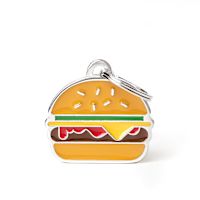 My Family Custom Pet ID Tags - Foodie Charms  Burger