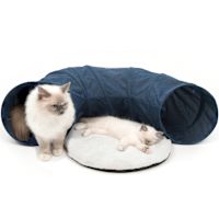 Catit Vesper Tunnel with Cushion for Cats Blue