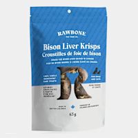 Rawbone Grass-Fed Bison Liver Krisps Dog & Cat Treat 65g