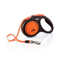 Flexi Retractable Leash - Neon Tape Orange Medium 16'