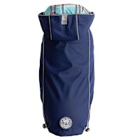 Go Fresh (GF) Pet Reversible Elastofit Dog Raincoat Navy Blue XL 21"