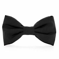 Handmade in USA Dog Bow Tie - Onyx Standard