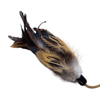Vee PURRfect Feather & Leather Pouncer Cat Teaser Toy 18" Wand