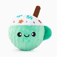 HugSmart Seasonal Super Spiky Ball Dog Toy - Peppermint Latte