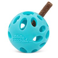 Messy Mutts Totally Pooched Huff n' Puff Ball Dog Toy Teal