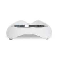 Catit PIXI Cat Dish - Stainless Steel White Single