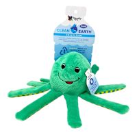 Spunky Pup Clean Earth Recycled Plush OCTOPUS Dog Toy S