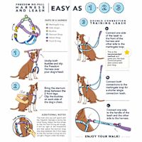 2 Hounds Freedom No-Pull Dog Harness - Jellybean Spice  S 5/8"