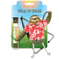 Meowijuana Jump 'n' Jamb Sloth Refillable Catnip Swinging Toy