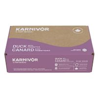 Karnivor Frozen Raw Dog Food - Duck w/ Probiotics 24 lb