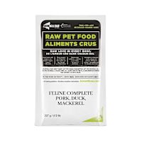 Iron Will Raw Frozen Cat Food - Complete Pork, Duck & Mackerel Dinner 3 lb
