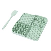M-Pets Leccamat+ Scoop Slow Feeder Set Green