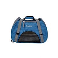 Bergan Airline Approved Dog Carrier NEW Heathered Blue/Grey L