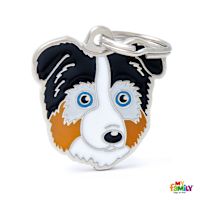 My Family Custom Pet ID Tags - Friends Australian Shepherd