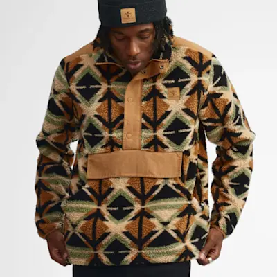 Chandail à col montant en peluche pour homme taille: medium