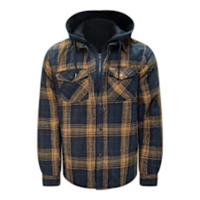 VESTE DOUBLÉE SHERPA MARINE-SANS CAPUCHE-HOMME (G)