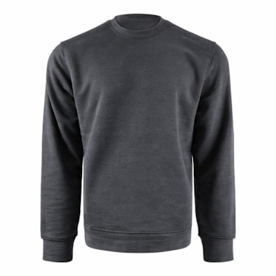 COL ROND DE TRAVAIL LAMINÉ CHARCOAL HOMME (L)