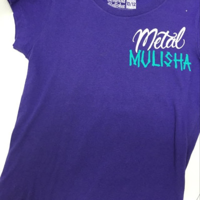 PRETTY IN PUNK TEE PURPLE L