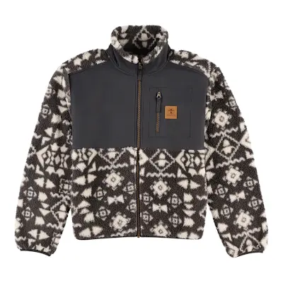 Veste en peluche à fermeture éclair pour femme S