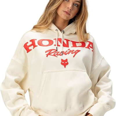 W HONDA FLEECE PO OFF WHT (L)