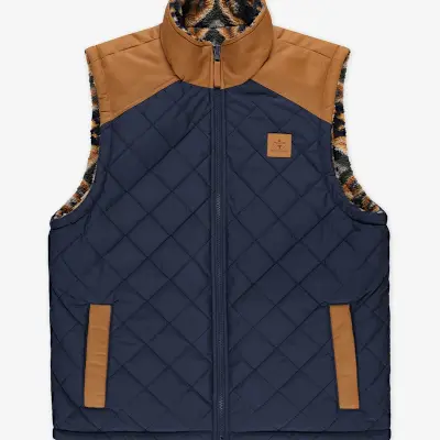 VESTE MATELASSÉE SANS MANCHES HOMME INDIGO (M)