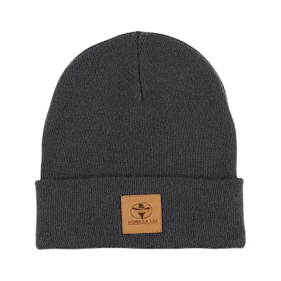 Tuque ultra-douce unisexe à logo Gray Pinstripe
