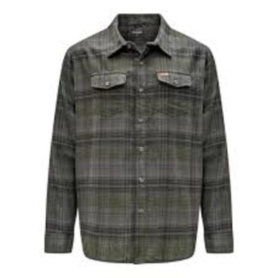 CHEMISE EN FLANELLE ÉPAISSE ARMY HOMMES (G)