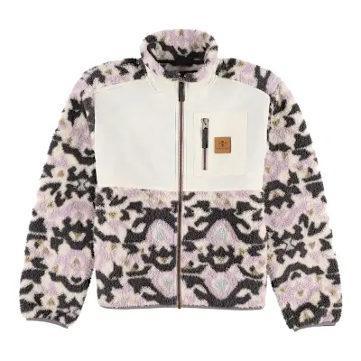 Veste en peluche à fermeture éclair pour femme XS