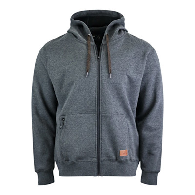 CHANDAIL À CAPUCHE ZIP GRIS MIXTE HOMME (XL)