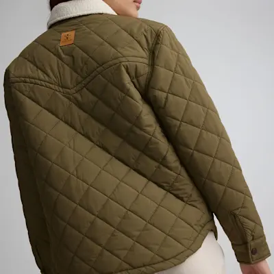 Surchemise avec col en sherpa pour femme Taille: Moyen