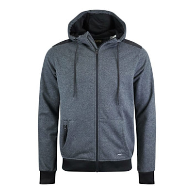CHANDAIL À CAPUCHE ZIP CORDURA GRIS HOMME (L)