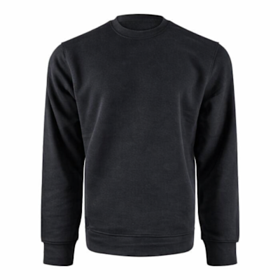 COL ROND DE TRAVAIL LAMINÉ NOIR HOMME (S)