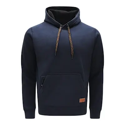 CHANDAIL À CAPUCHE MARINE HOMME (S)