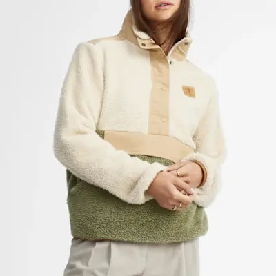 Chandail à col montant en peluche pour femme Taille: Très petit