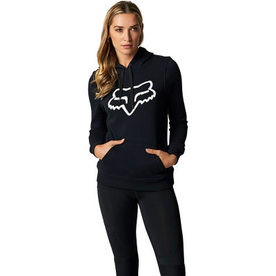 BOUNDARY PULLOVER FLEECE NOIR LOGO BLANC