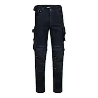 JEANS DE TRAVAIL BLEU FONCÉ POCHETTE GENOUILLÈRES HOMME 42X32