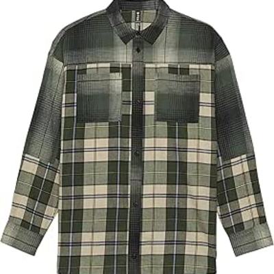 2024 FA-W OVERSIZED FLANNEL [HTR GRN] S