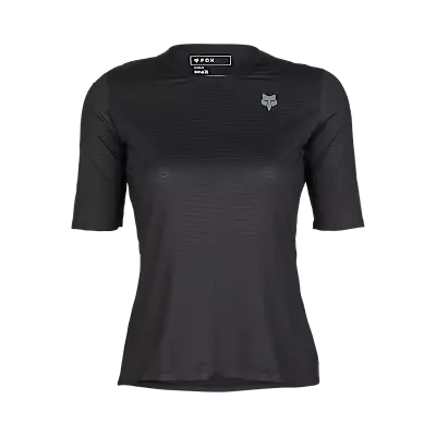 W FLEXAIR ASCENT SS JERSEY BLK- L