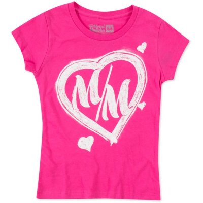 Tshirt Métal mulisha enfant rose