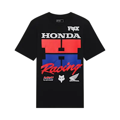 YTH HONDA SS TEE U BLK (YM)